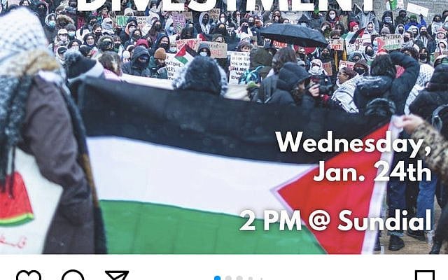 Public Post from Columbia's CU Apartheid Divest Social Media Account via Documenting Jew Hatred on Campus Public Post from Columbia's CU Apartheid Divest Social Media Account via Documenting Jew Hatred on Campus