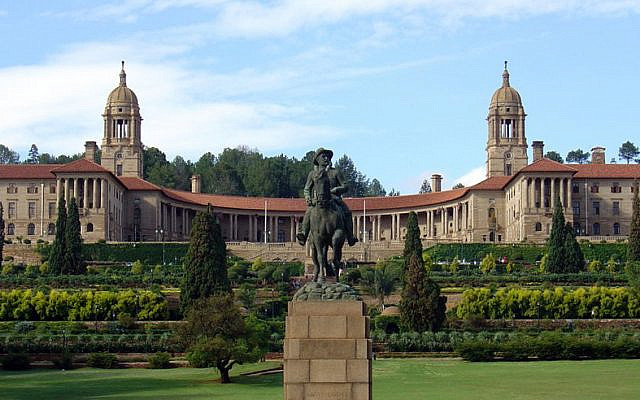 The South African Union Buildings in Pretoria. The South African government has repeatedly engaged in anti-Israel "lawfare", with many prominent politicians maintaining links with extremist organisations (Davinci77, CC BY-SA 3.0 , via Wikimedia Commons) The South African Union Buildings in Pretoria. The South African government has repeatedly engaged in anti-Israel "lawfare", with many prominent politicians maintaining links with extremist organisations (Davinci77, CC BY-SA 3.0 , via Wikimedia Commons)