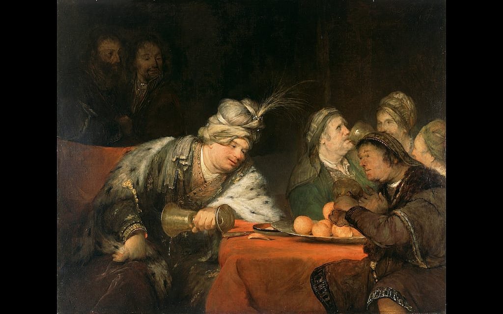 'The Banquet of Ahasuerus' by Dutch artist Aert de Gelder, 1680s (PD via Wikicommons)