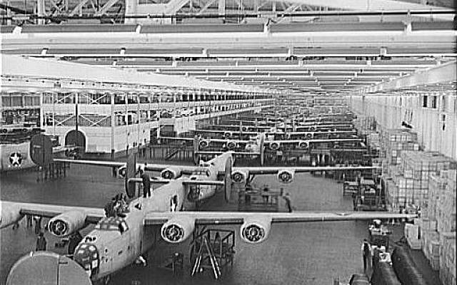 Willow Run during WWII. Courtesy: Flickr