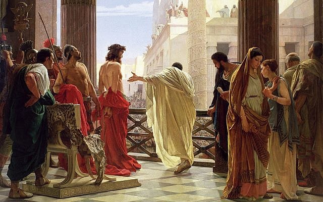 Ecce homo by Antonio Ciseri, circa 1860 to circa 1880 (PD via Wikimedia)