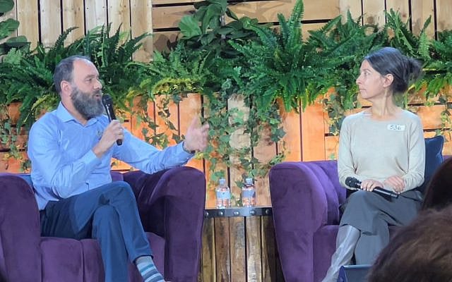 Jon Polin and Rachel Goldberg-Polin speak at the Jewish Funders Network #JFN2025 conference in Nashville. Photo credit and courtesy of JLM. Jon Polin and Rachel Goldberg-Polin speak at the Jewish Funders Network #JFN2025 conference in Nashville. Photo credit and courtesy of JLM.