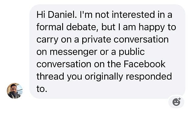 I challenged Dr. Benjamin Norquist to a public debate regarding his claims about Israel, which he refused. I challenged Dr. Benjamin Norquist to a public debate regarding his claims about Israel, which he refused.