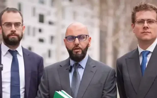 Riverway Law - L-R lawyers Franck Magennis, Farhad Ansari and Daniel Grutters. (Jewish News/X)