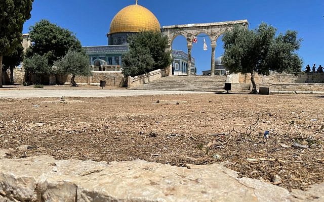 The Dome of the Rock structure housing the location of the Holy of Holies. (Natan Huberman)