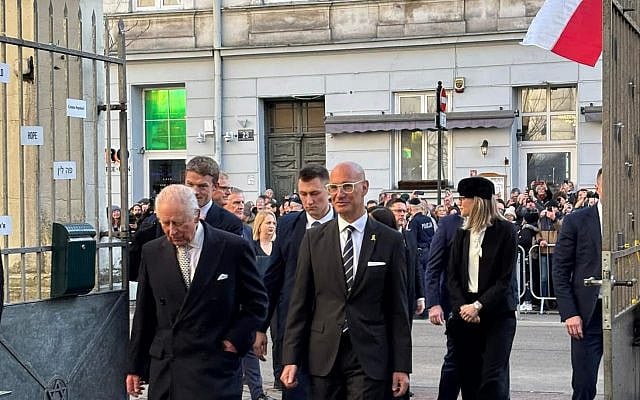His Majesty King Charles Visiting JCC Krakow