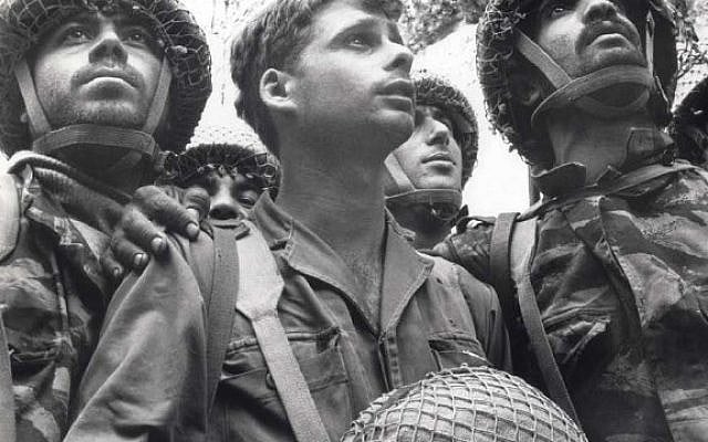 Soldiers at the Kotel, 1967. Photo courtesy of the author.