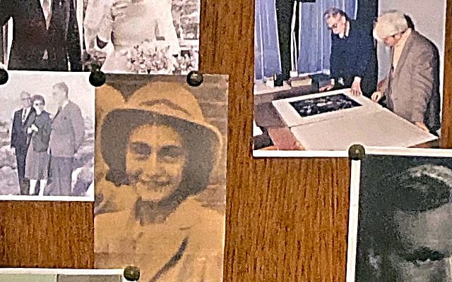 Anne Frank's photo at the M.C. Escher's study.  Photo (C) Inna Rogatchi