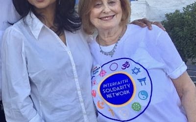 Soraya with her long-time friend Marsha, founders of the interfaith solidarity network