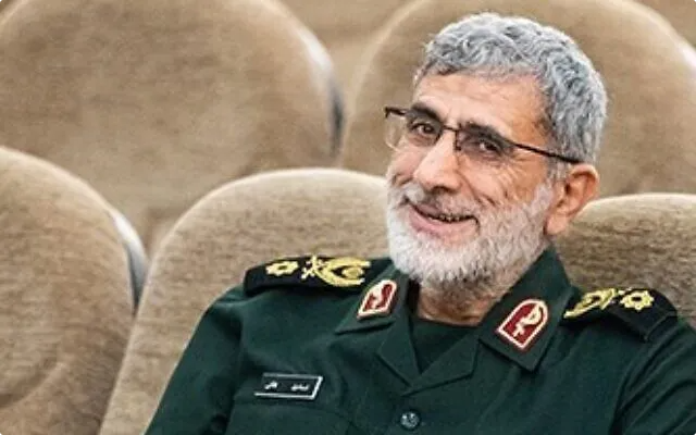 Esmail Qaani, the maybe-not-dead head of the Islamic Revolutionary Guard Corps’ Quds Force.