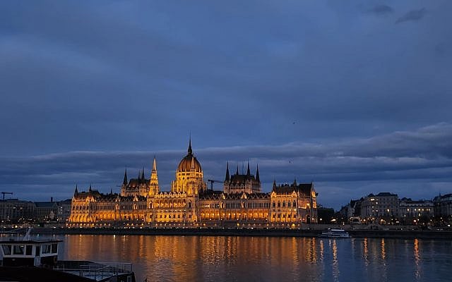 The Hungarian Parliament building by night (Photo courtesy of Inez Korontos-Porath)