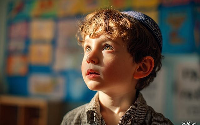 "Boy with Kippah" (AI image by author)