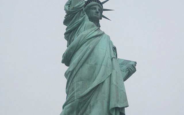 The Statue of Liberty, photographed by the author
