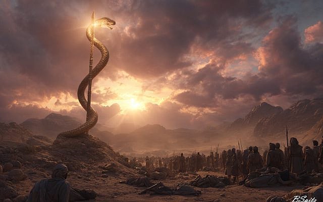 "Desert Serpent" (AI image by author)
