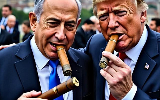 Donald and Bibi (Chatbox-generated image)