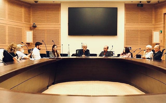 The discussion at the knesset (Courtesy Dor Moriah allowed for publication)