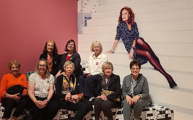 Members of Hadassah Southern California (HSC) attend “Diane Von Furstenberg: A Woman Before Fashion” wrap dress exhibit at the Skirball Cultural Center in Los Angeles. Photo courtesy of the author. Members of Hadassah Southern California (HSC) attend “Diane Von Furstenberg: A Woman Before Fashion” wrap dress exhibit at the Skirball Cultural Center in Los Angeles. Photo courtesy of the author.