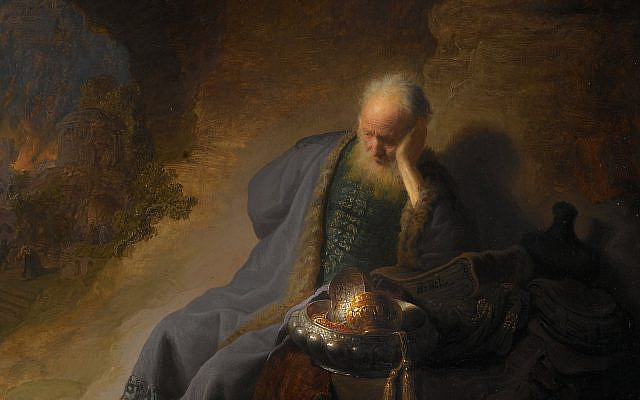 Rembrandt, 'Jeremiah Lamenting the Destruction of Jerusalem' (Google Art Project)