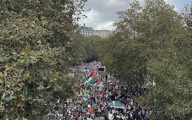 pro-palestinian protest in London (source: Wikipedia)
