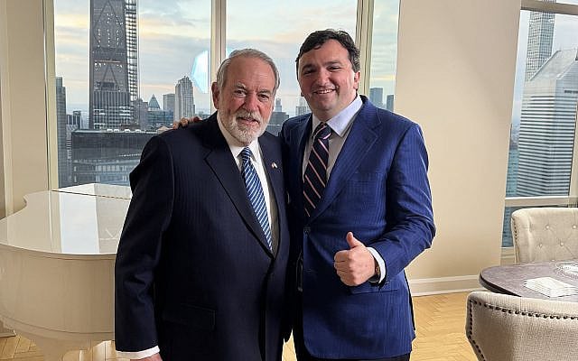 The author with Ambassador Huckabee