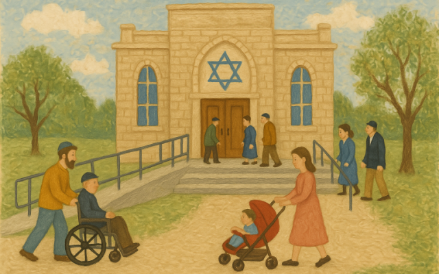 An accessible shul (Sora)