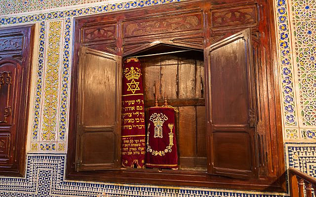 Fes, Morocco - March 2, 2017: Interior of the Jewish Synagogue Ibn Danan in Fes Medina, Morocco. (Shutterstock)