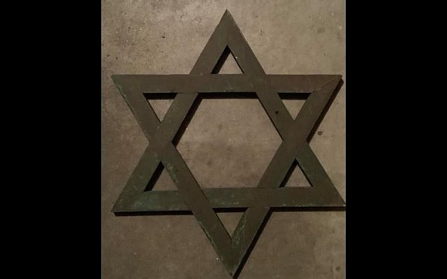 A star that remains. This fragment was salvaged by a community member before New Philadelphia’s Jewish center was torn down in 1968. It remains one of the few physical traces of Jewish life in this corner of Ohio. (Photo courtesy of Columbus Jewish Historical Society.)