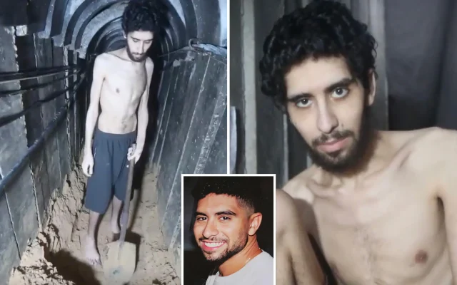 Evyatar David, shown here in a recent Hamas propaganda video