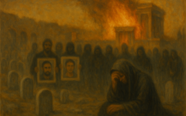 For these we weep, Tisha B'Av 5785. (ChatGPT)