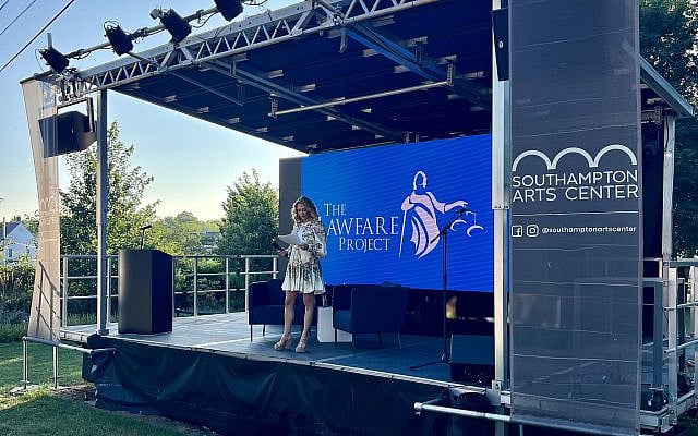 SOUTH HAMPTON, HAMPTONS, AUGUST 7. Brooke Goldstein. Fundraiser for The Lawfare Project and End Jew Hatred.