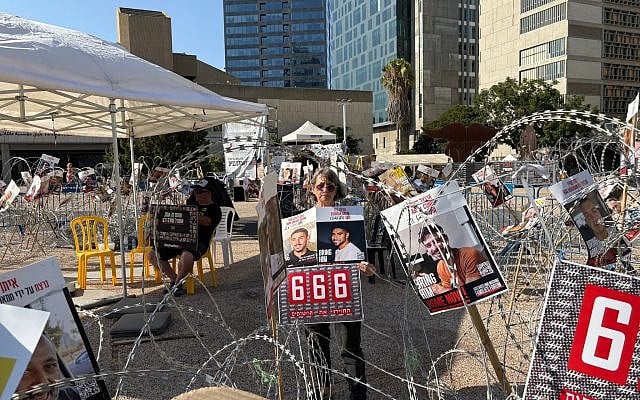 The author at Hostage Square.