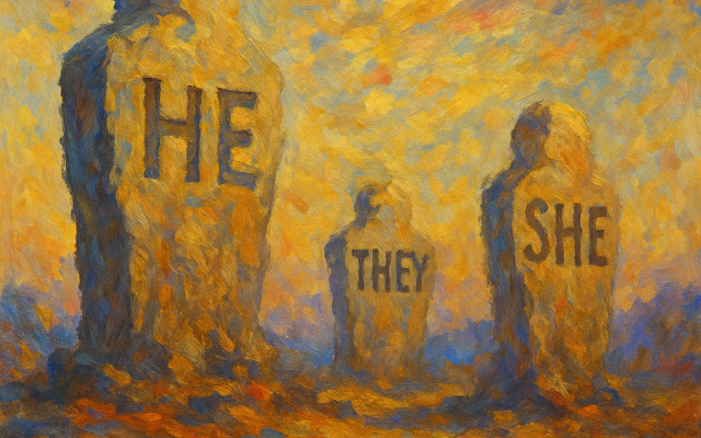 Pronouns as Fasle Images (by ChatGPT)