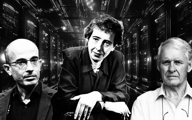 Yuval Noah Harari, Hannah Arendt and Jeremy Griffith (Image by Author)