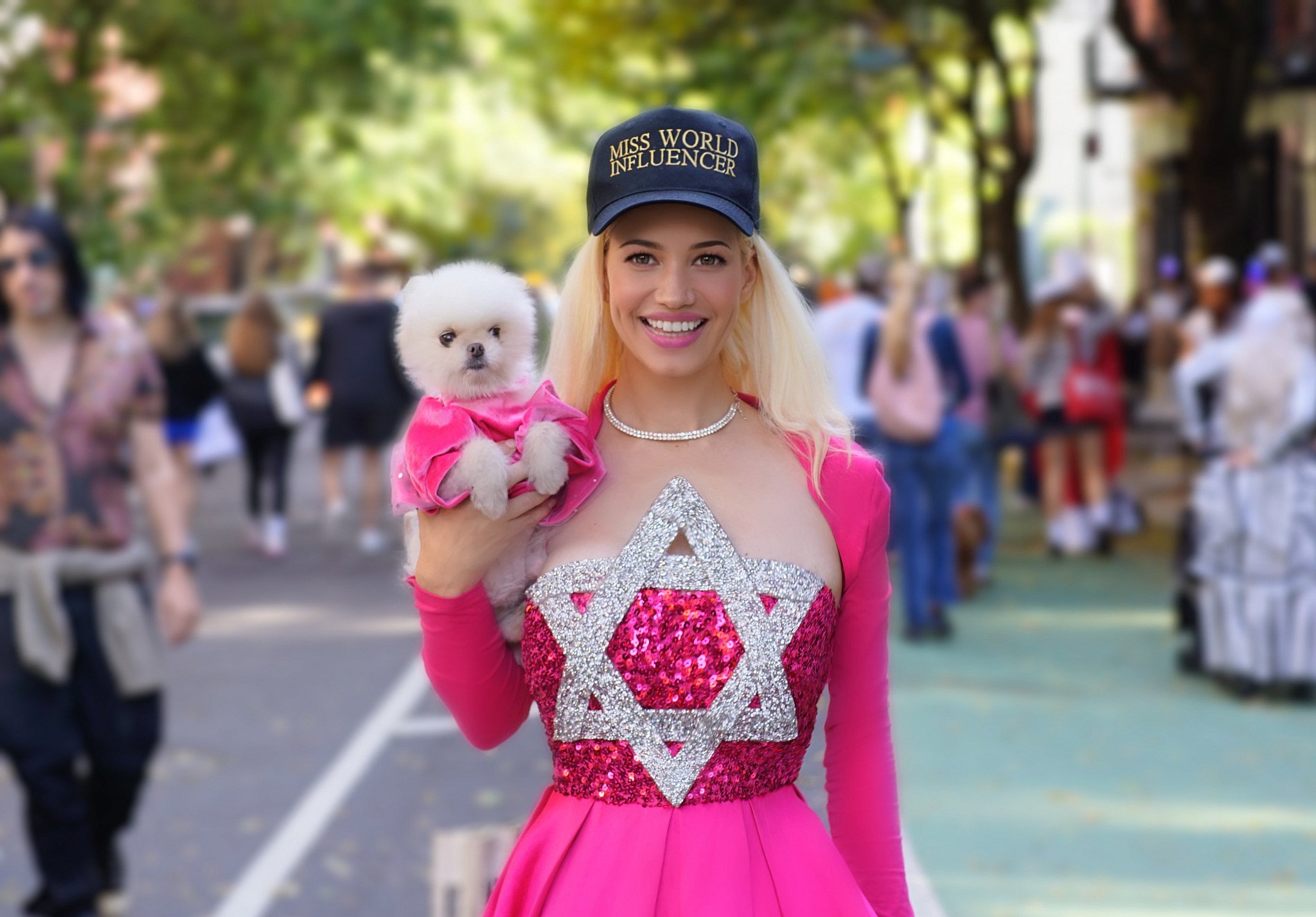 ‘Miss Israel’ Ayelet Raymond champions Paws for Peace in NYC dog parade