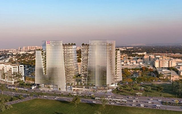A simulation of Health Tech Valley. Credit: Dagan Mushli via Bar-Ilan University.