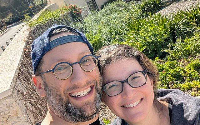 Outside Shaare Zedek on the day we got the cancer diagnosis.
