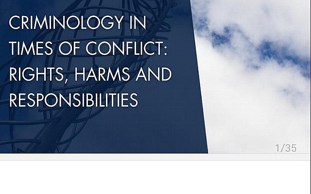 Front cover of the 2024 Irish North–South Criminology Conference programme, Belfast.