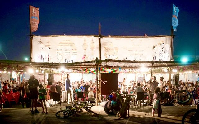 The 'Israeli Sukkah' in years past (Courtesy)
