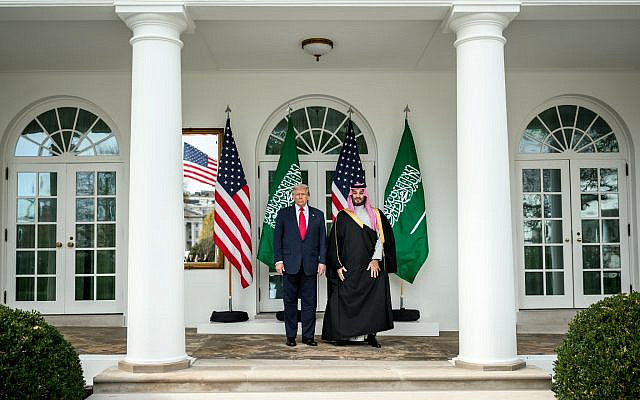 President Donald Trump and Crown Prince and Prime Minister Mohammed bin Salman Al Saud of Saudi Arabia walk along the West Colonnade of the White House to the Oval Office, Tuesday, November 18, 2025. (Official White House Photo by Daniel Torok) President Donald Trump and Crown Prince and Prime Minister Mohammed bin Salman Al Saud of Saudi Arabia walk along the West Colonnade of the White House to the Oval Office, Tuesday, November 18, 2025. (Official White House Photo by Daniel Torok)