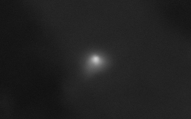 Image:  captured by NASA’s HiRISE camera aboard the Mars Reconnaissance Orbiter. The frame shows the interstellar object 3I/ATLAS passing above Mars in early October, appearing as a blurred white sphere due to extreme motion during exposure.
Credit: NASA/JPL/University of Arizona (Public Domain).