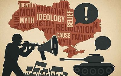 The battlefield of meaning: A war fought with tanks and rifles always begins with words, symbols, and competing narratives. Image © Ivan Bassov, 2025. Licensed under CC BY 4.0.