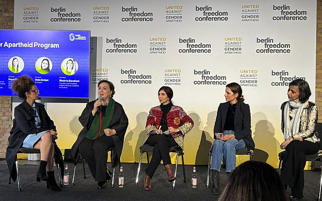 Afghan and Iranian dissidents at Berlin Freedom Week, November 10, 2025. Credit: the author