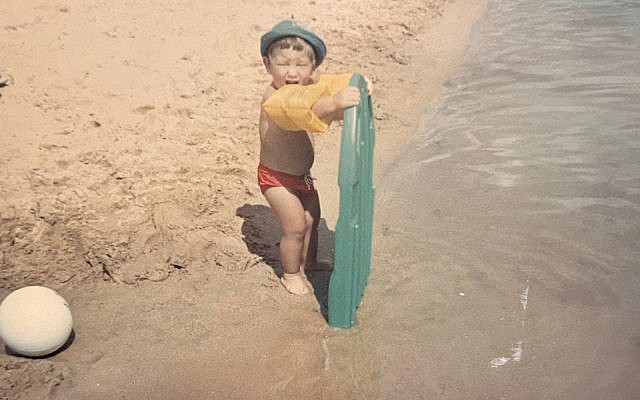 The author on the beach in 1969