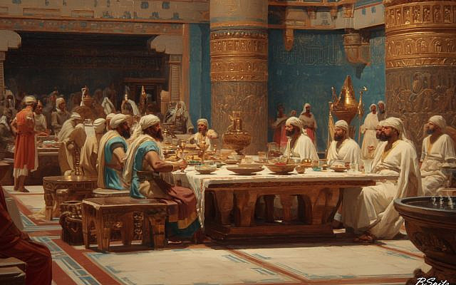 'Egyptian Meal' (AI image by author)