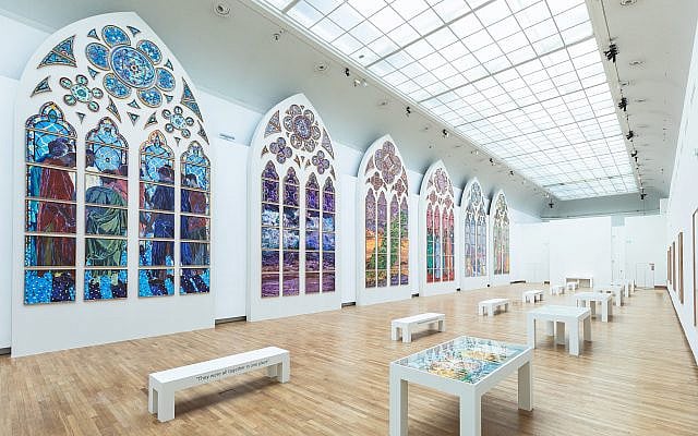 Installation view of Claire Tabouret’s In One Breath. © Simon Lerat / Courtesy of the Grand Palais