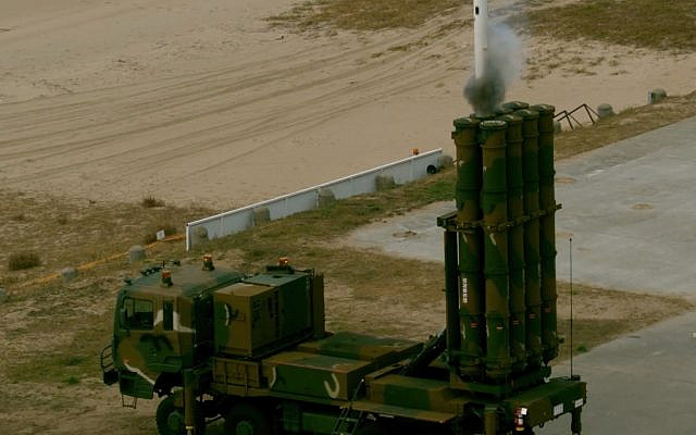 South Korean medium-range surface to air missile, of the kind recently purchased by Iraq (Ministry of National Defense of the Republic of Korea)