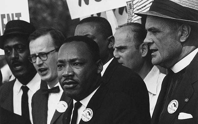 Martin Luther King Jr. during the 1963 March on Washington for Jobs and Freedom.