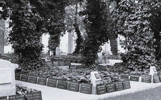 Common graves in the Dohány Street Synagogue courtyard 
(Photo courtesy of the author)