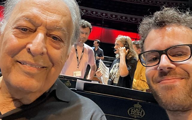 Criticism is not the betrayal — absence is. Zubin Mehta and I, in London. (courtesy)