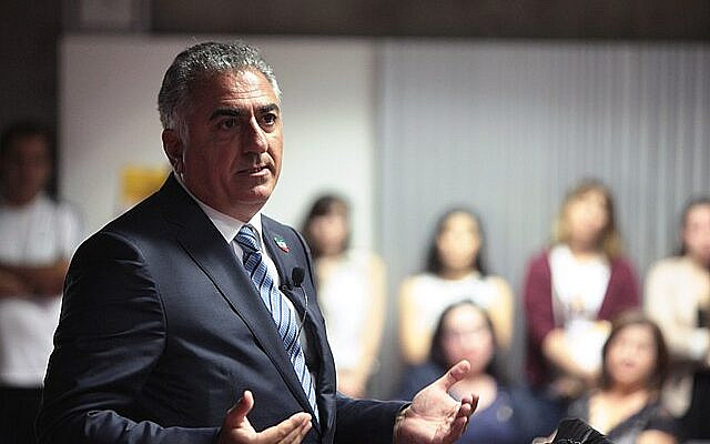 Reza Pahlavi at an event at Arizona State University, Tempe, 2015. Photo by Gage Skidmore, via Wikimedia Commons (CC BY-SA 2.0).